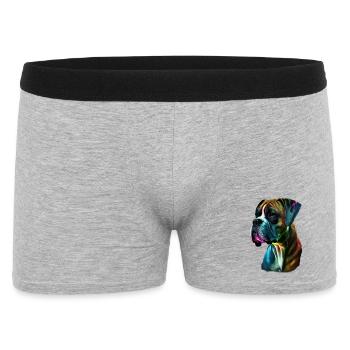 Boxer Dog Coloré - Boxer Homme - gris chiné - Devant