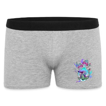 Trippy Hippie Psychedelic Mushroom - Men's Boxer Shorts - heather grey - Front