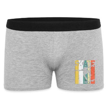 Skate Skateboarder Gift Skateboard Retro - Männer Boxer Shorts - Grau meliert - Vorne