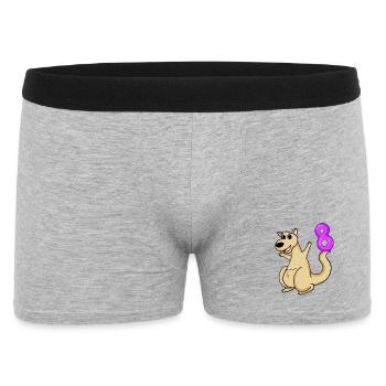 8 Birthday 8 years old with animal motif - eight - Men's Boxer Shorts - heather grey - Front