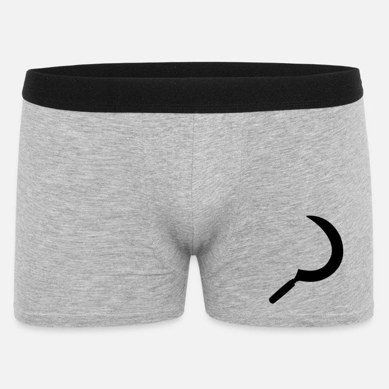 Sichelschattenbild - Männer Boxer Shorts - Grau meliert