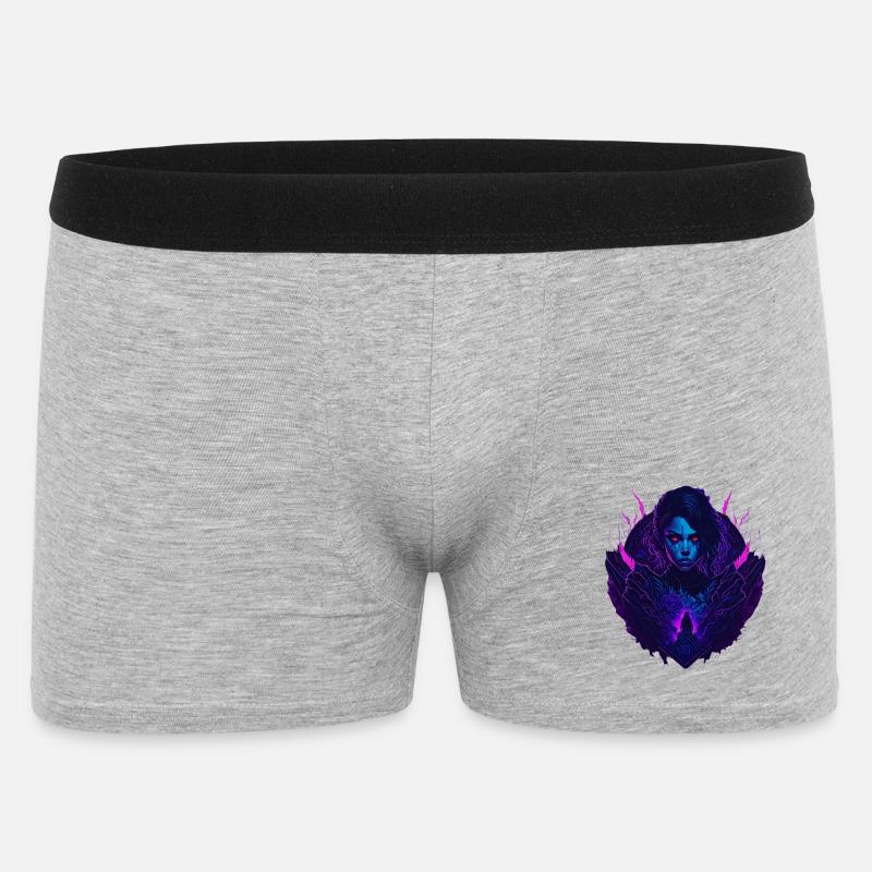 Devil Gothic Seduction Girl - Boxer Homme - gris chiné