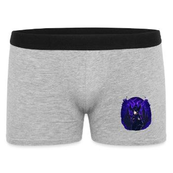 Goth Anime Girl nuit noire - Boxer Homme - gris chiné - Devant