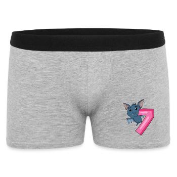 7 ans 7 ans avec motif animal - sept - Boxer Homme - gris chiné - Devant