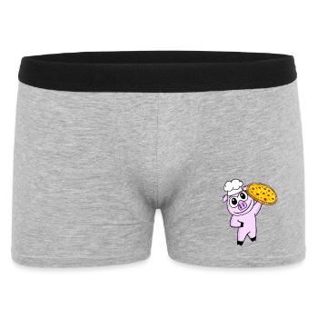 pizza maker pizza chef pork italy - Men's Boxer Shorts - heather grey - Front