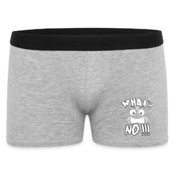 What? No! What? No! - Men's Boxer Shorts - heather grey - Front