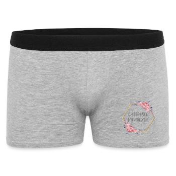 Landärztin Ärztin Doktorin Beruf Geschenk - Männer Boxer Shorts - Grau meliert - Vorne