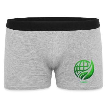 Green Power - Sustainability and Environmental Protection - Men's Boxer Shorts - heather grey - Front