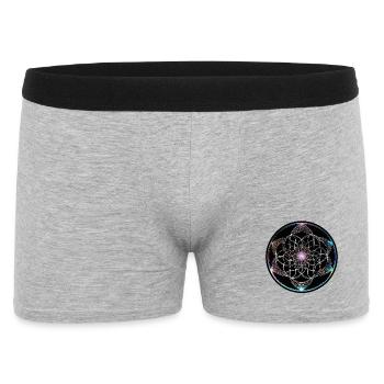 Fleur de vie Cercle géométrique coloré - Boxer Homme - gris chiné - Devant