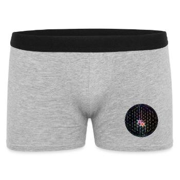 Fleur de vie arc-en-ciel Design - Boxer Homme - gris chiné - Devant