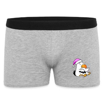 Seagull Tired Sleeping Sleeping Girl - Men's Boxer Shorts - heather grey - Front