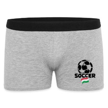 Équipe de football Hongrie 2024 illustration de footballfan - Boxer Homme - gris chiné - Devant