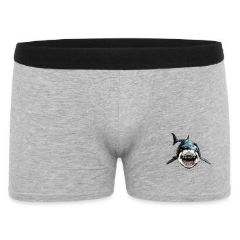 Shark Shark Tiger Shark Gray Shark Sharks Great White Shark - Men's Boxer Shorts - heather grey - Front