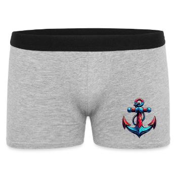 An Anchor - Men's Boxer Shorts - heather grey - Front