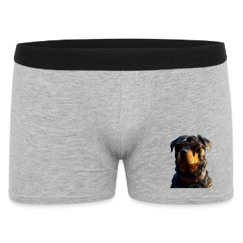 Les chiens Rottweiler aiment les fiers amateurs de rottweiler - Boxer Homme - gris chiné - Devant
