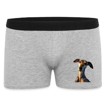 Greyhound Dog Lover Chien de chasse Amour Greyhound - Boxer Homme - gris chiné - Devant