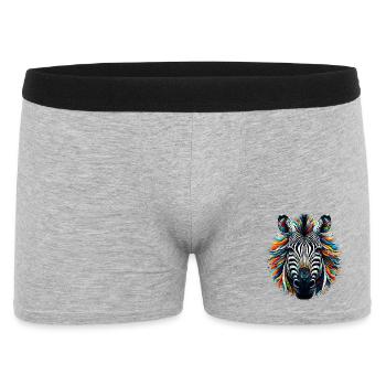 Zèbre - Boxer Homme - gris chiné - Devant