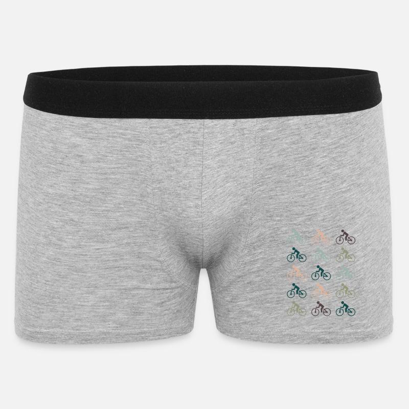 Fahrrad - Männer Boxer Shorts - Grau meliert