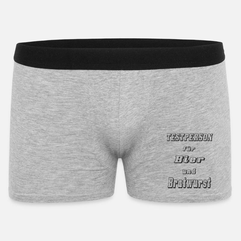 Testperson 1 - Männer Boxer Shorts - Grau meliert
