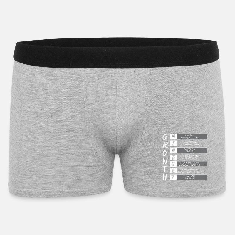 WACHSTUM MINIMUM - Männer Boxer Shorts - Grau meliert