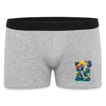 Golfer - Männer Boxer Shorts - Grau meliert - Vorne