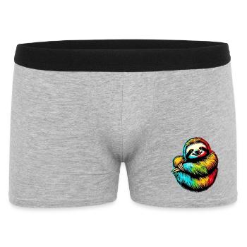 Faultier - Männer Boxer Shorts - Grau meliert - Vorne