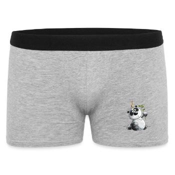 Funny Panda I Panda Bear I Pandas Animal Motif - Men's Boxer Shorts - heather grey - Front