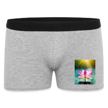 Lotus - Men's Boxer Shorts - heather grey - Front