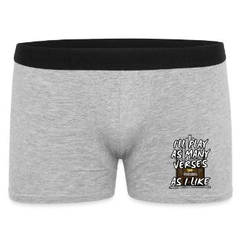 Church Organist Verses Musician Organ Funny - Men's Boxer Shorts - heather grey - Front