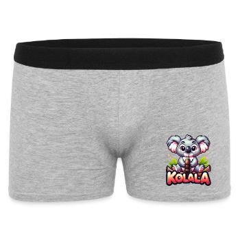 Kolala - Cute Koala with Word Game - Men's Boxer Shorts - heather grey - Front