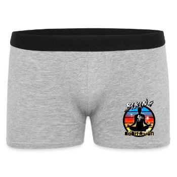 Fahrradfahrer - Männer Boxer Shorts - Grau meliert - Vorne