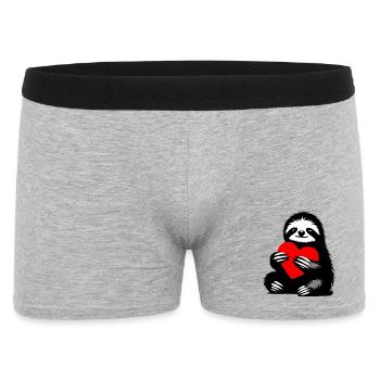 Sloth - Men's Boxer Shorts - heather grey - Front