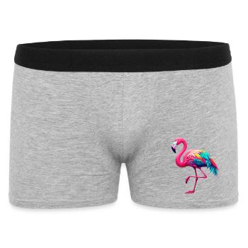 Flamingo - Men's Boxer Shorts - heather grey - Front