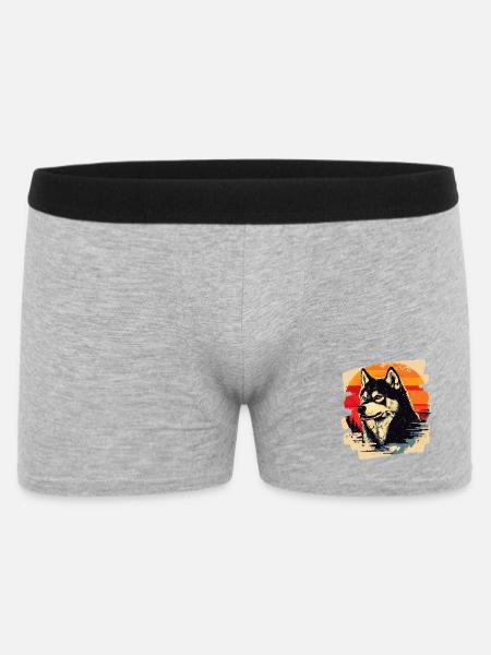 Rauque - Boxer Homme - gris chiné