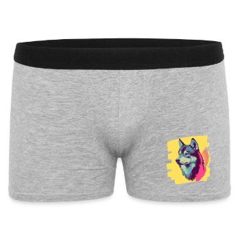 Rauque - Boxer Homme - gris chiné - Devant