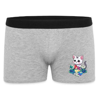 Spring Cats Cat Heart Tyrol Austria Child - Men's Boxer Shorts - heather grey - Front