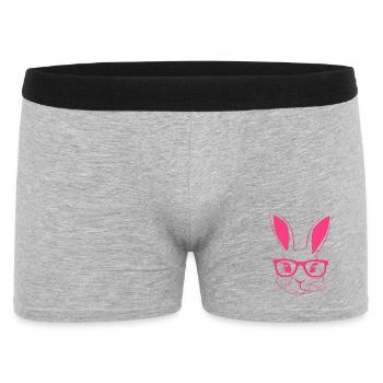 Lunettes de lapin Bunny Bunny Ears Bunny Gift - Boxer Homme - gris chiné - Devant