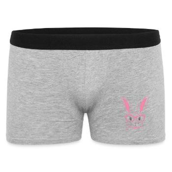 Rabbit Bunny Glasses Bunny Ears Bunny Gift - Men's Boxer Shorts - heather grey - Front