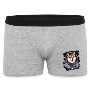 Shiba Inu Astronaut - Men's Boxer Shorts - heather grey - Front