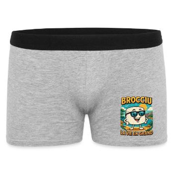 Brocciu La vie en grand - Boxer Homme - gris chiné - Devant