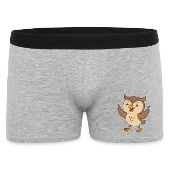 Lachuhu in flight - Men's Boxer Shorts - heather grey - Front