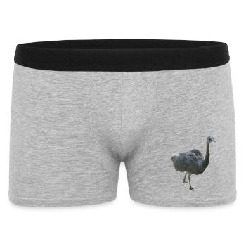 Bird Nandu - Men's Boxer Shorts - heather grey - Front