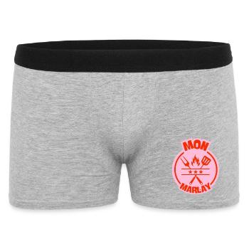 Conception de grille de cuisson pour maman Marlay - Boxer Homme - gris chiné - Devant