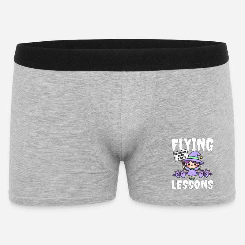 COURS DE PILOTAGE - WITCH HALLOWEEN - Boxer Homme - gris chiné