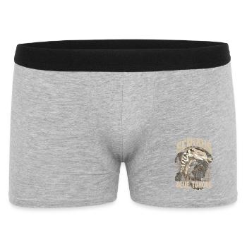 Ernsthaft über Blauzungenskinke Reptilienhalter - Männer Boxer Shorts - Grau meliert - Vorne