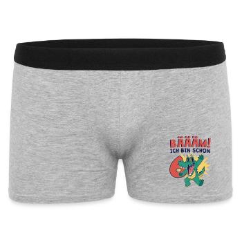 Cadeau d'anniversaire pour les 6 ans d'un enfant - Boxer Homme - gris chiné - Devant
