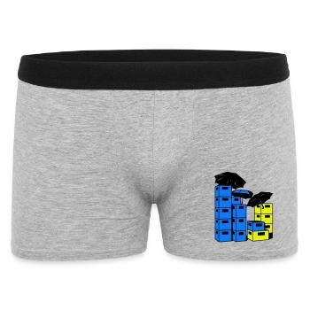 Beer crate art - Men's Boxer Shorts - heather grey - Front