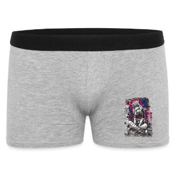 Fille cyberpunk avec un design graffiti - Boxer Homme - gris chiné - Devant