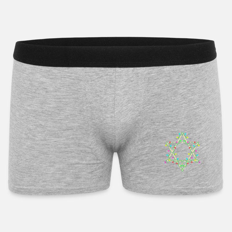 Hanoukka Hanoukka Hanoukka - Boxer Homme - gris chiné