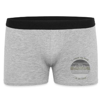 I closed my book to be here Book Reading - Men's Boxer Shorts - heather grey - Front